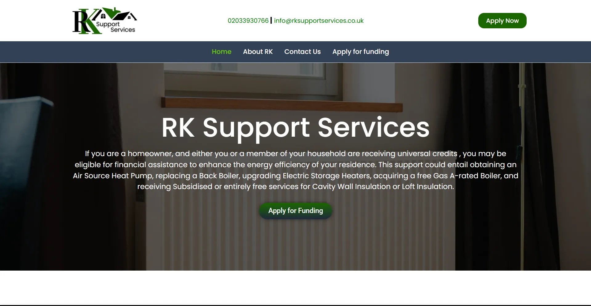 RK Support Services — services hero