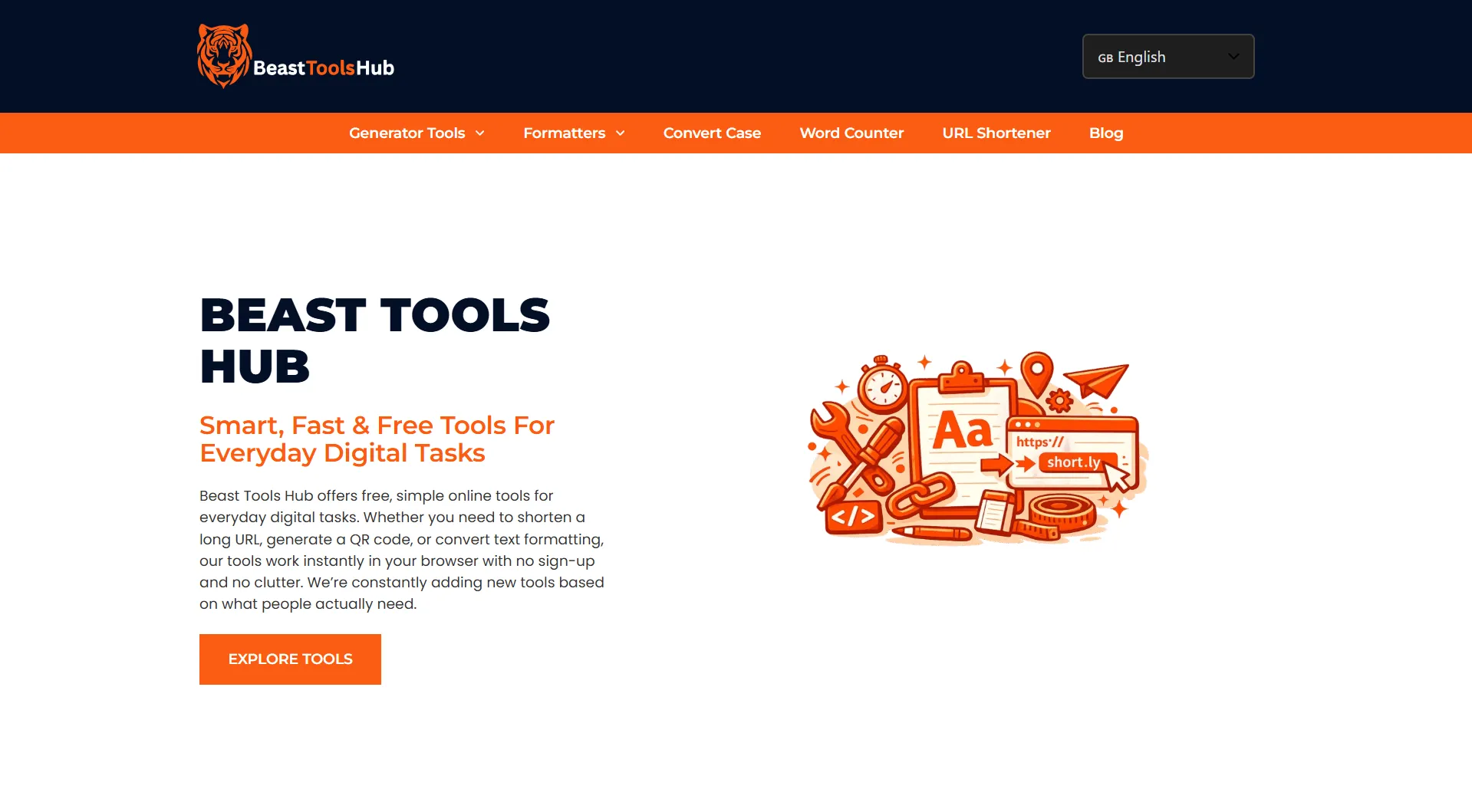 Beast Tools Hub — homepage hero